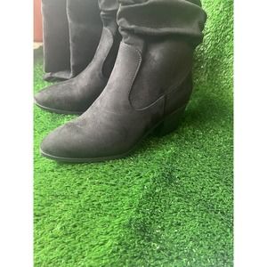 Journee Collection Womens Zivia Black Over-The-Knee Boots Size 7